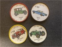 ANTIQUE CARS: 8 x Canadian JELL-O Coins (1960)