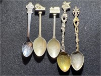 Rolex and other spoons- some silver plated