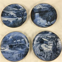 PUO Set Of 8 American Blue plates