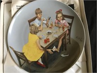 Children PLaying Cards Plate