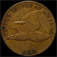 1857 Flying Eagle Cent CLOSELY UNC