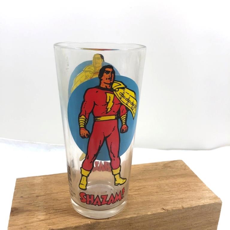 Vintage Pepsi Super Series Shazam! Glass Tumbler