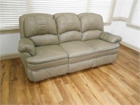 Lane Leather Couch Double Recliner