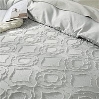 BEDAZZLED Duvet Cover King Size, 3 Pieces Tufted