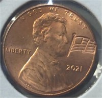 Patriotic Lincoln Penny