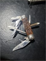 Multi-Function Stainless Steel Pocket Knife