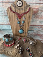 Red Eye Ranch Costume Jewelry Set