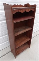 Wood Book Shelf: 19 1/2" x 9" x 44"