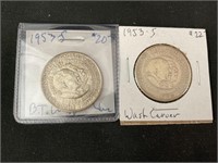 1953 US Half Dollars