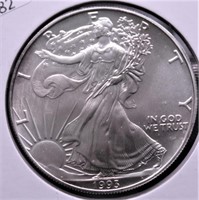 1993 SILVER EAGLE  GEM