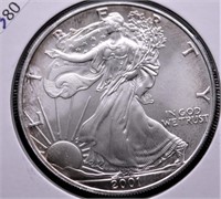 2001 SILVER EAGLE  GEM