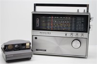 9-Band Portable Radio, Vintage Polaroid Spectra 2