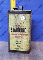 Vintage Stanolind Liquid Paraffin Can