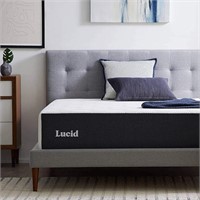 Lucid 14 Inch Memory Foam Mattress - Medium Feel