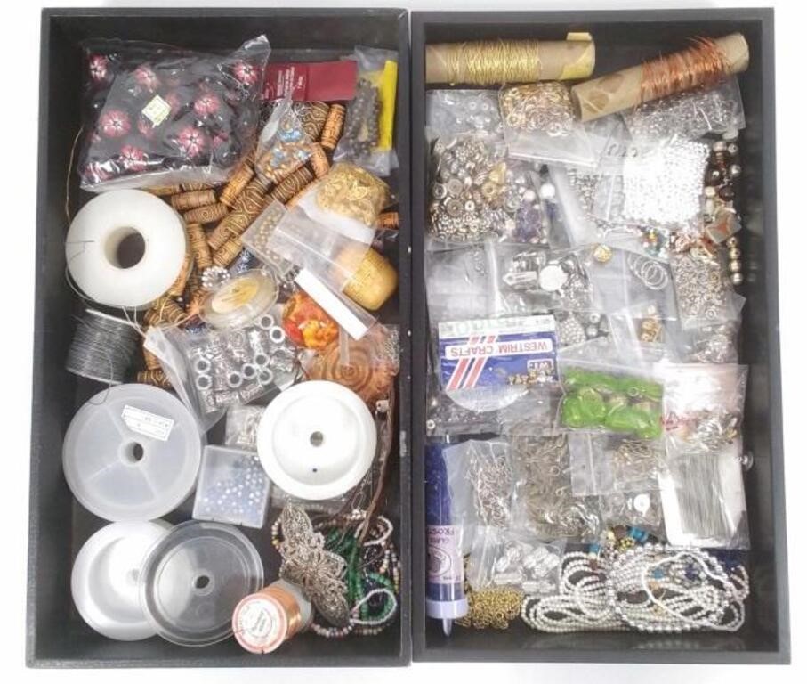 Assorted Jewelry Making Supplies, Beads, Hair Clip