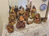 Plastic 9 Set nativity scene