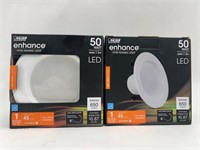 (2) 4 in LED Recessed Downlights