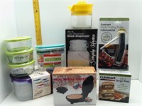 8PC NEW KITCHEN UTENSILS-JARS-CONTAINERS-