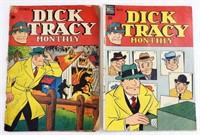 (2) DICK TRACY MONTHLY 10c DELL