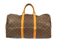 LOUIS VUITTON Monogram Keepall 50 Travel Bag