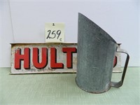 Hulting Double-Sided Sign (18") & Gooch's Best -