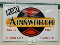 Plant Ainsworth Metal Sign - Mason City, IL.