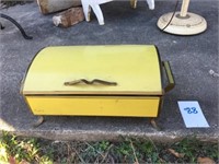 Vintage Harvest Gold Casserole Caddy & Bowl