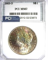 1883-O Morgan PCI MS-67 LISTS FOR $3500