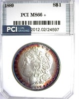 1889 Morgan PCI MS-66+ LISTS FOR $4250