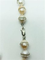 STERLING SILVER FRESH WATER PEARL NECKLACE