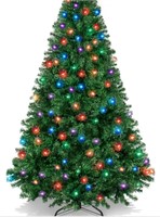 Premium Artificial Pre-Lit Pine Christmas Tree
