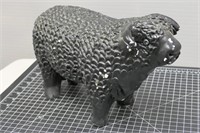 Black Ceramic Bull