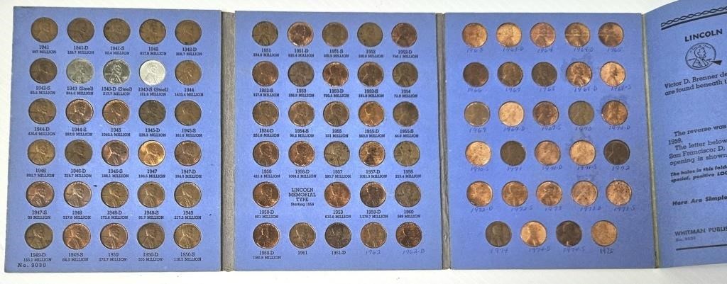 Complete Book of Lincoln Pennies 1941-75