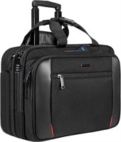 ULN-EMPSIGN Rolling Briefcase Laptop Bag,17.3" Com