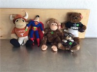 Assorted stuffed animals