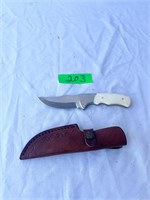 Knife and Leather Sheath