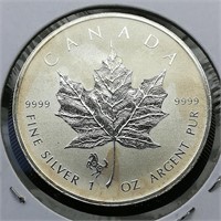 2014 Canada $5 Silver DCAM Maple Leaf 1 t oz.