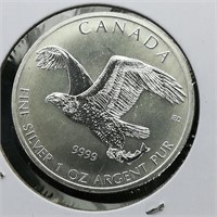 2014 Canada $5 Silver Bird 1 t oz.