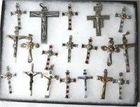 Vintage Cross And Crucifix Pendants