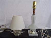 Vintage Art Deco Hobnail Lamp,CrystaL Lamp