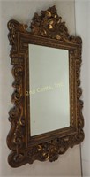 Vintage Carved Ornate Louis Xv Wall Mirror