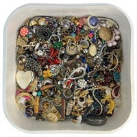 Lot of Unsearched Costume & Craft Jewelry