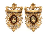 Cameo Creations Gilt Wall Shelves