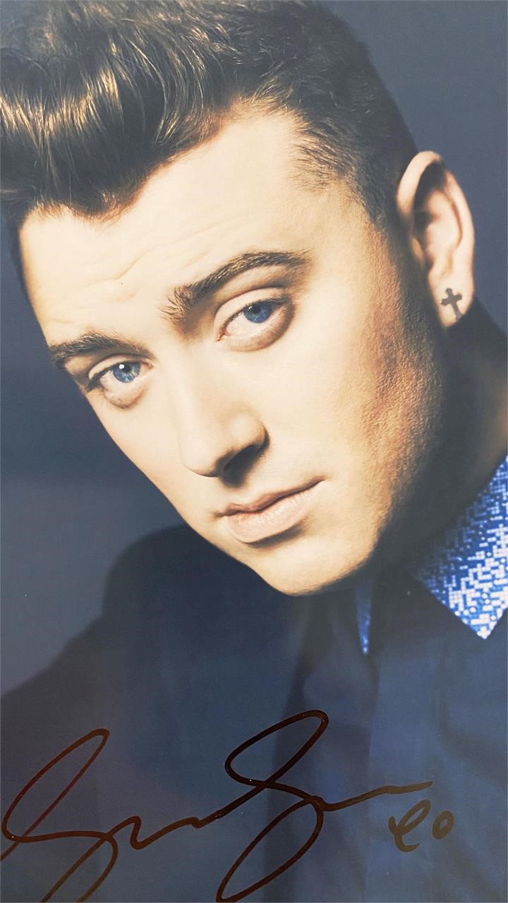 Singer / Songwriter Sam Smith signed photo