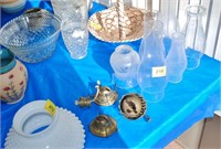 Oil Wicks, Globes, and Hobnail Shade