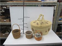 Basket Selection and Hanger, Longaberger and