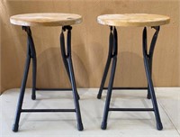 (2) Collapsable Sitting Stools