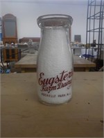 Eugster's Farm Dairy 1/2 pt milk bottle