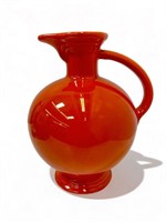 Vintage Fiestaware ceramic pitcher, 8 1/2" h.