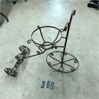 Flower holder container metal  bike